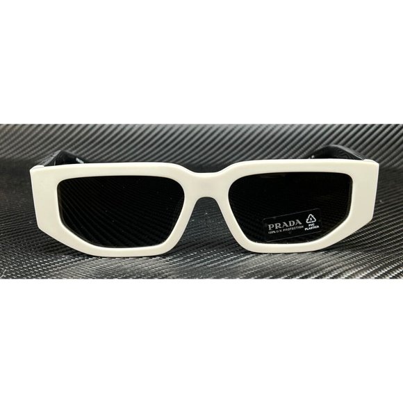 Prada Men's White Dark 55mm Two Tone Sunglasses - Picture 2 of 4